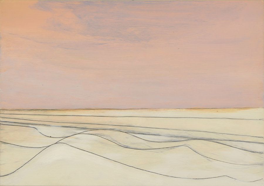 Wilhelmina Barns-Graham, West Sands (St Andrews) July, 1981. Part of Paintings in Hospitals Linear Meditations exhibition. Courtesy of the Barns-Graham Charitable Trust